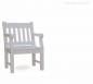 Preview: Englischer Gartenstul HYDE PARK - Hartholz weiß lackiert