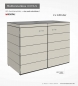 Preview: 120 Liter Mülltonnenhaus aus 10 mm HPL Kunstharzplatten - Resopal Dekor SOFT GREY