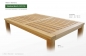 Preview: Maaiver Holztisch aus ODUM-IROKO Hartholz - Gartentische nach Maß gefertigt - Holzgartentisch ROYAL