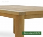 Preview: Hartholz Gartentisch ROYAL - besonders stabile und massive Aushührung - Beine 90 x 90 mm - Platte 45 x 100 mm
