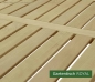 Preview: Tischplatte Gartentisch ROYAL - Rahmen aus massivem ODUM-IROKO Hartholz  -  45 x 100 mm Holzdimension