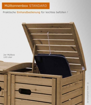 Mülltonnenbox STANDARD - stabile und formschöne Ausführung