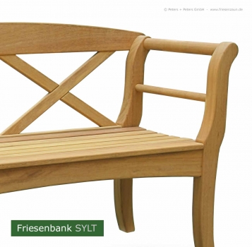 Gartenbank SYLT - Original Friesenbank SYLT - Hartholz Natur